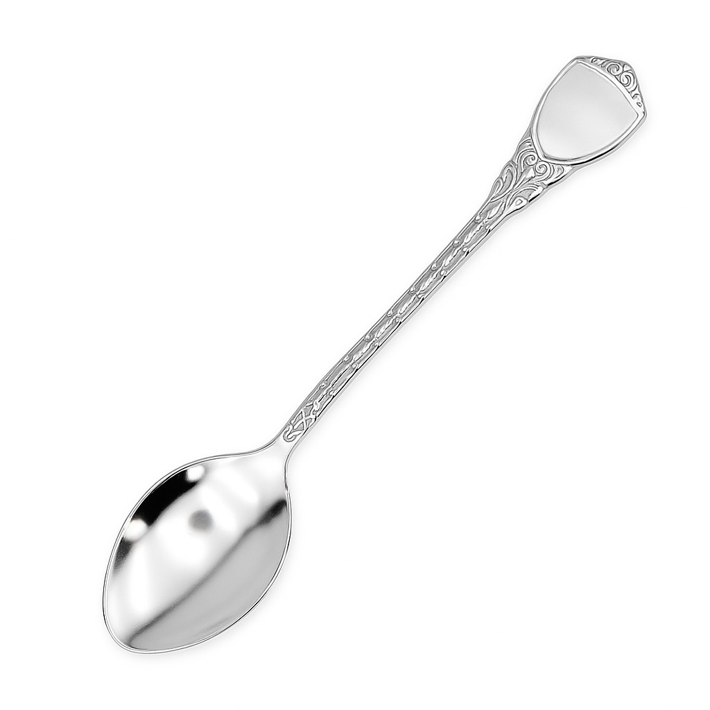 Sterling Silver Ornate Teaspoon