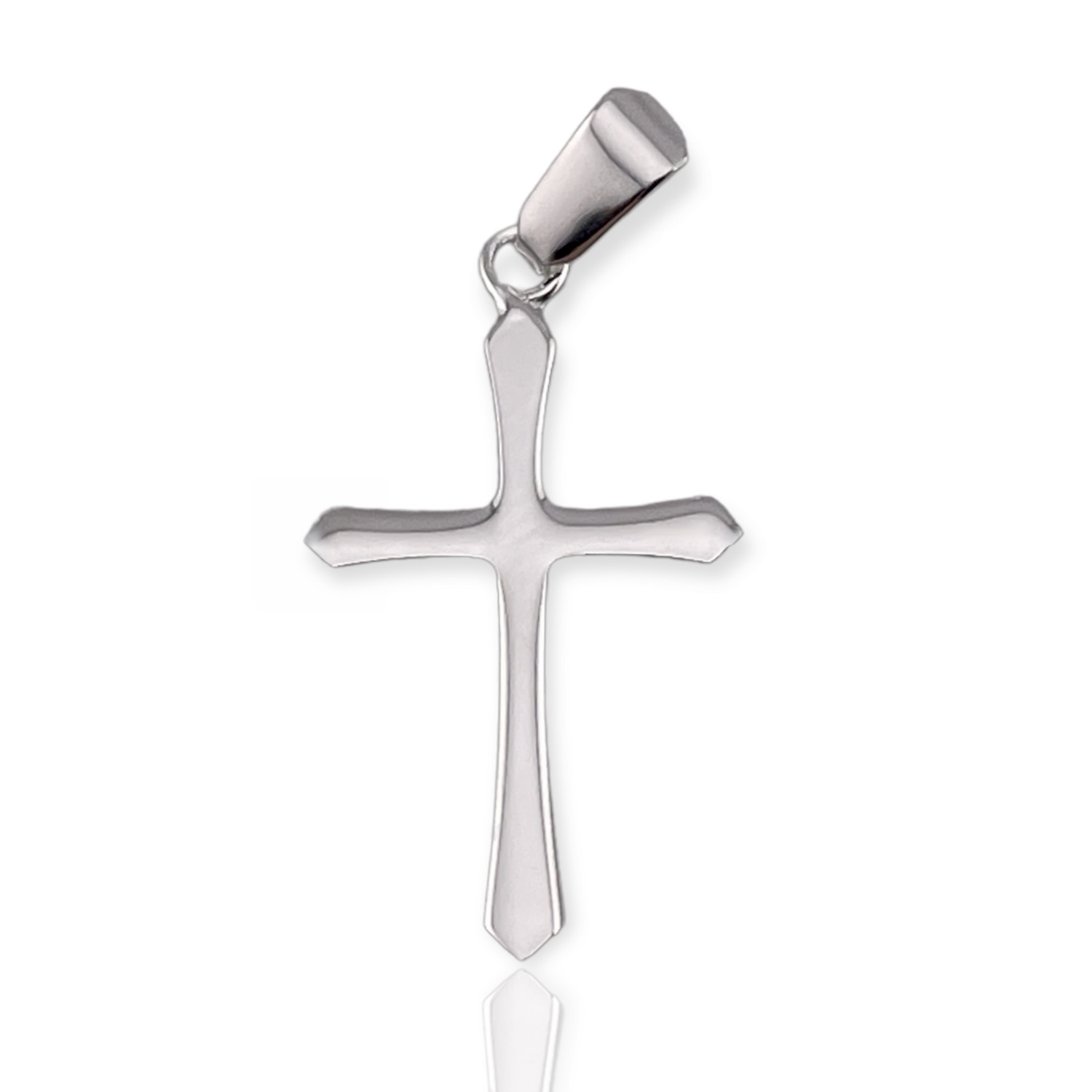 Minimalist Cross Pendant Sterling Silver 925 Unisex Religious Necklace Jewellery