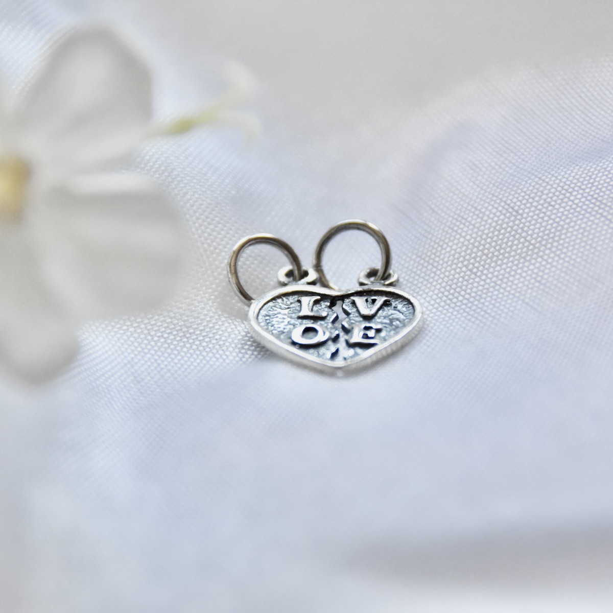 Love Heart Pendant Sterling Silver 925 Small Charm Bracelet Charm Women Girl Jewellery Saint Valentine Gift Idea - Image 2