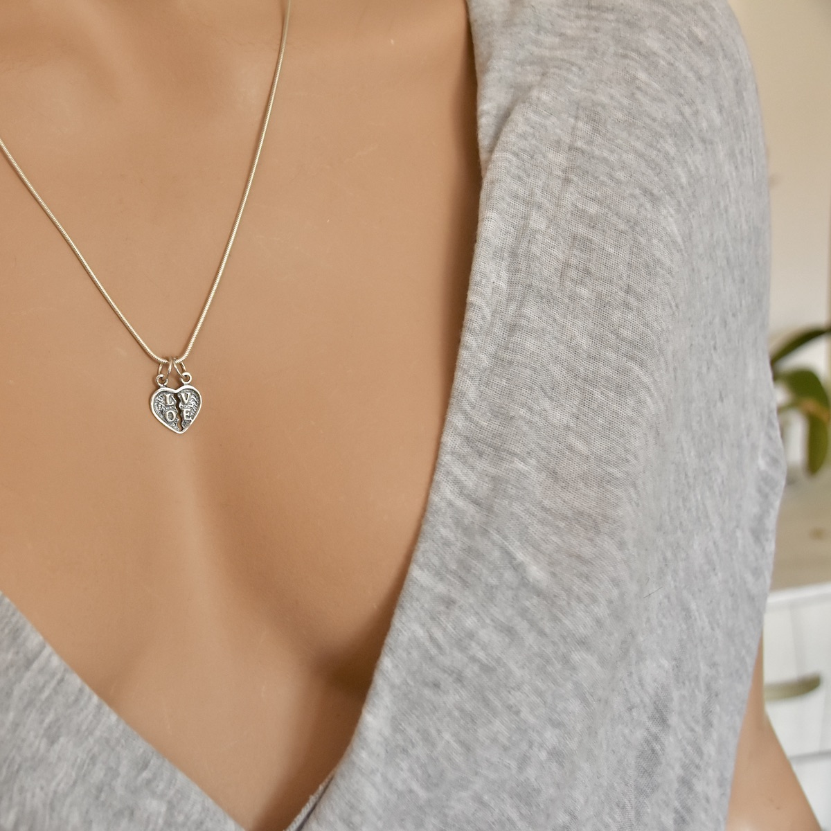 Love Heart Pendant Sterling Silver 925 Small Charm Bracelet Charm Women Girl Jewellery Saint Valentine Gift Idea - Image 3