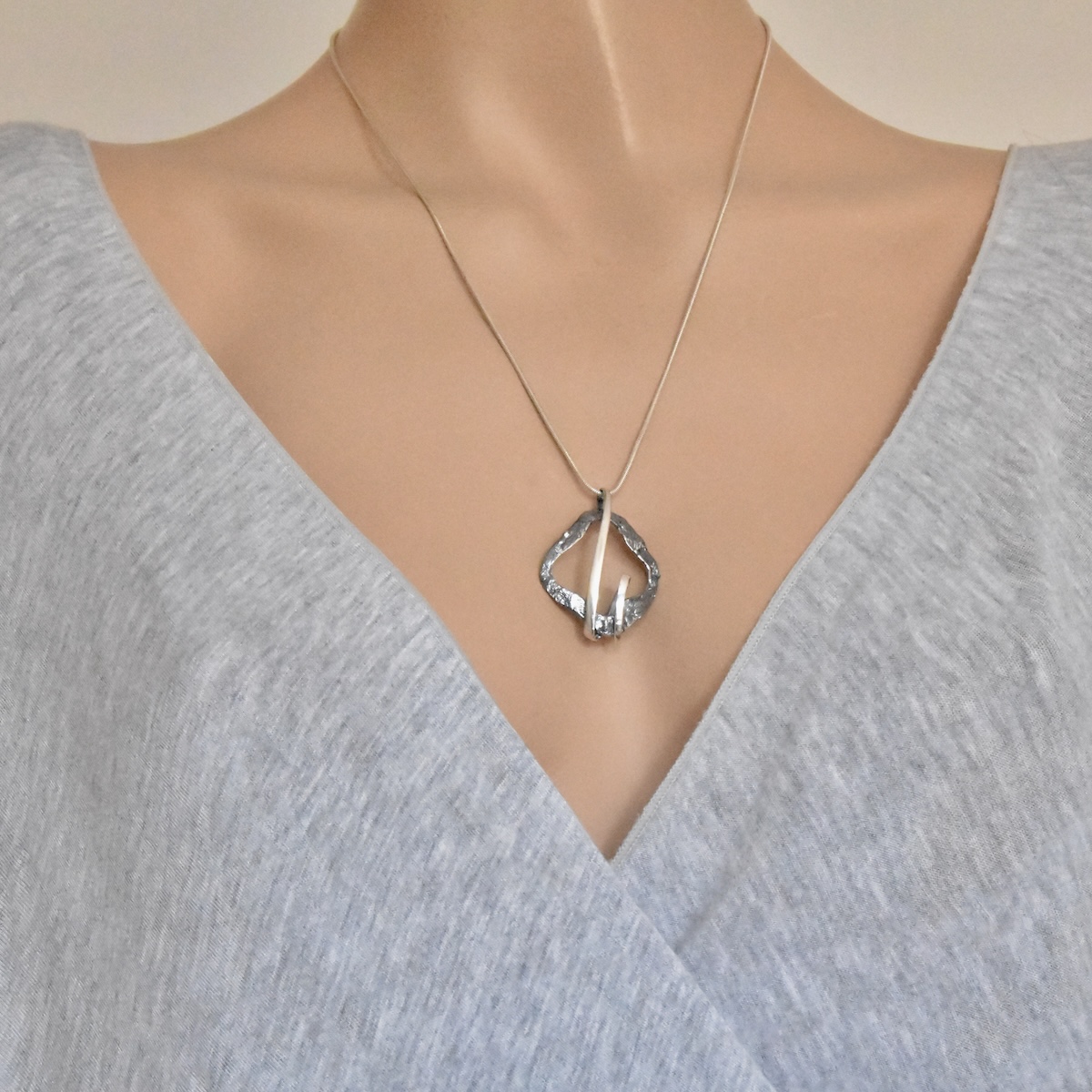 Pendant Oxidised Sterling Silver 925 Necklace Chain Charm Fashion Women Girl Jewellery Gift - Image 4