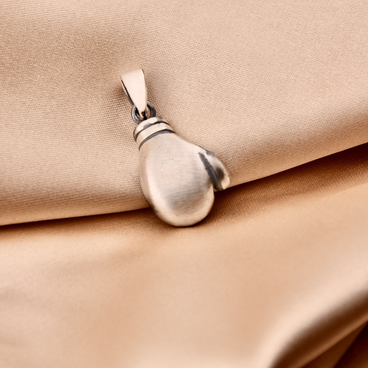 Boxing Glove Pendant Sterling Silver 925 Oxidised Necklace Jewellery "Champion" - Image 2