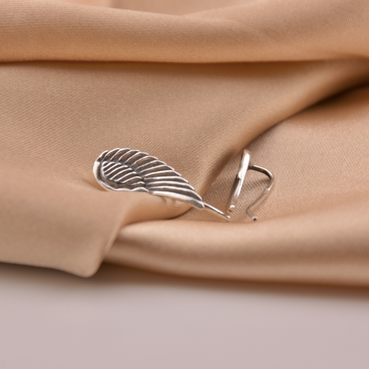 Sterling Silver 925 Angel Wing Earrings  Guardian Jewellery Feather Fairy Protection Hook Wire Earrings Women Girl Gift Present - Image 2