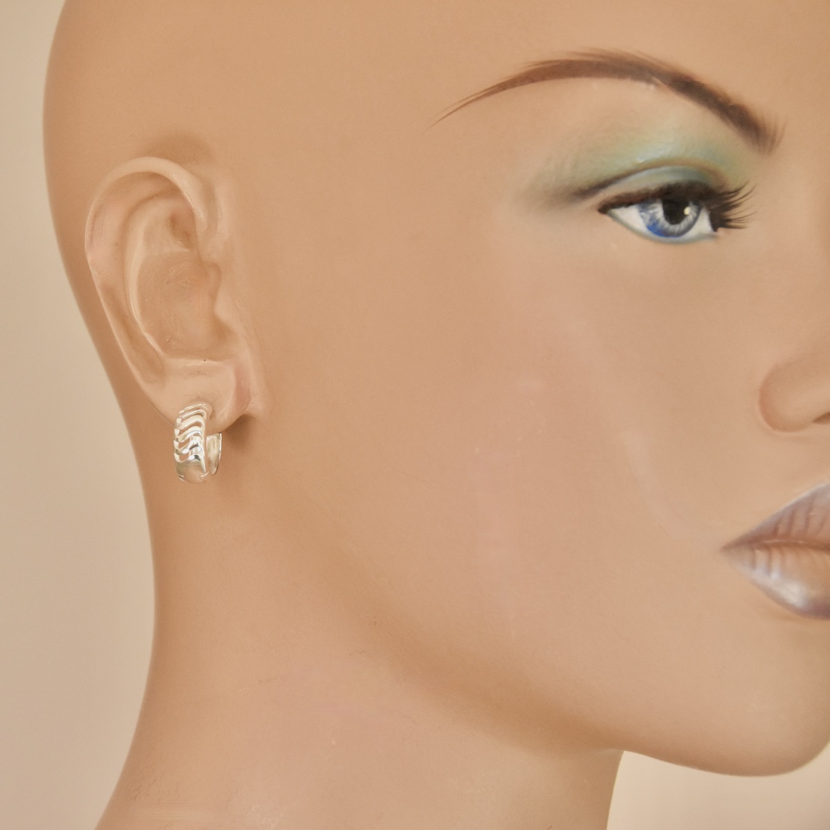 Huggie Hoop Sterling Silver 925 Hoop Pair Earrings Circle Rounds Women Girls Kids Jewellery Gift Present - Image 3