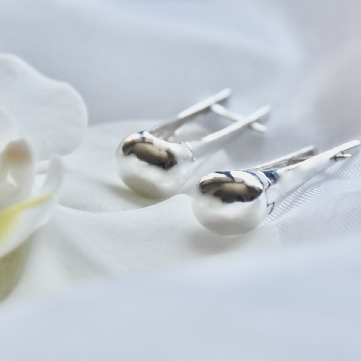 Teardrop Earrings Sterling Silver .925 Modern Fashion Raindrop Minimalist Jewellery Women Girl Gift Present - Image 2