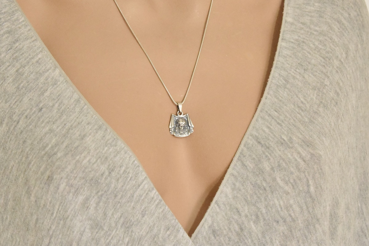 Handmade 925 Sterling Silver Jesus Pendant – Crown of Thorns - Image 2