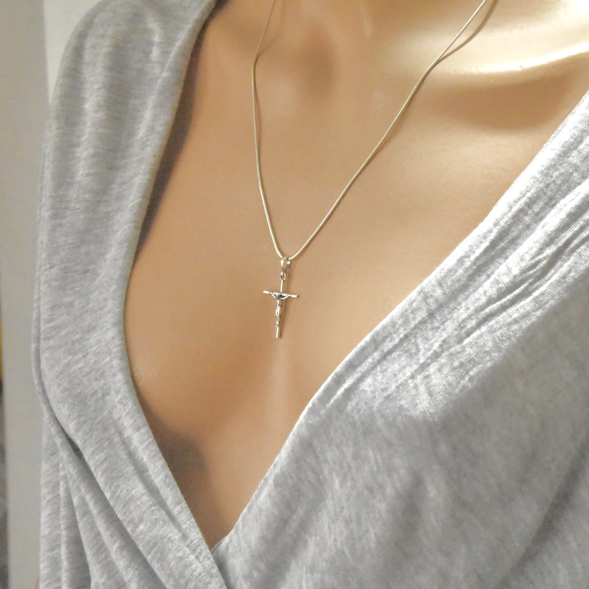 Cross Sterling Silver 925 Pendant Religious Spiritual Necklace Chain Charm Unisex Gift Present Jewelry - Image 4