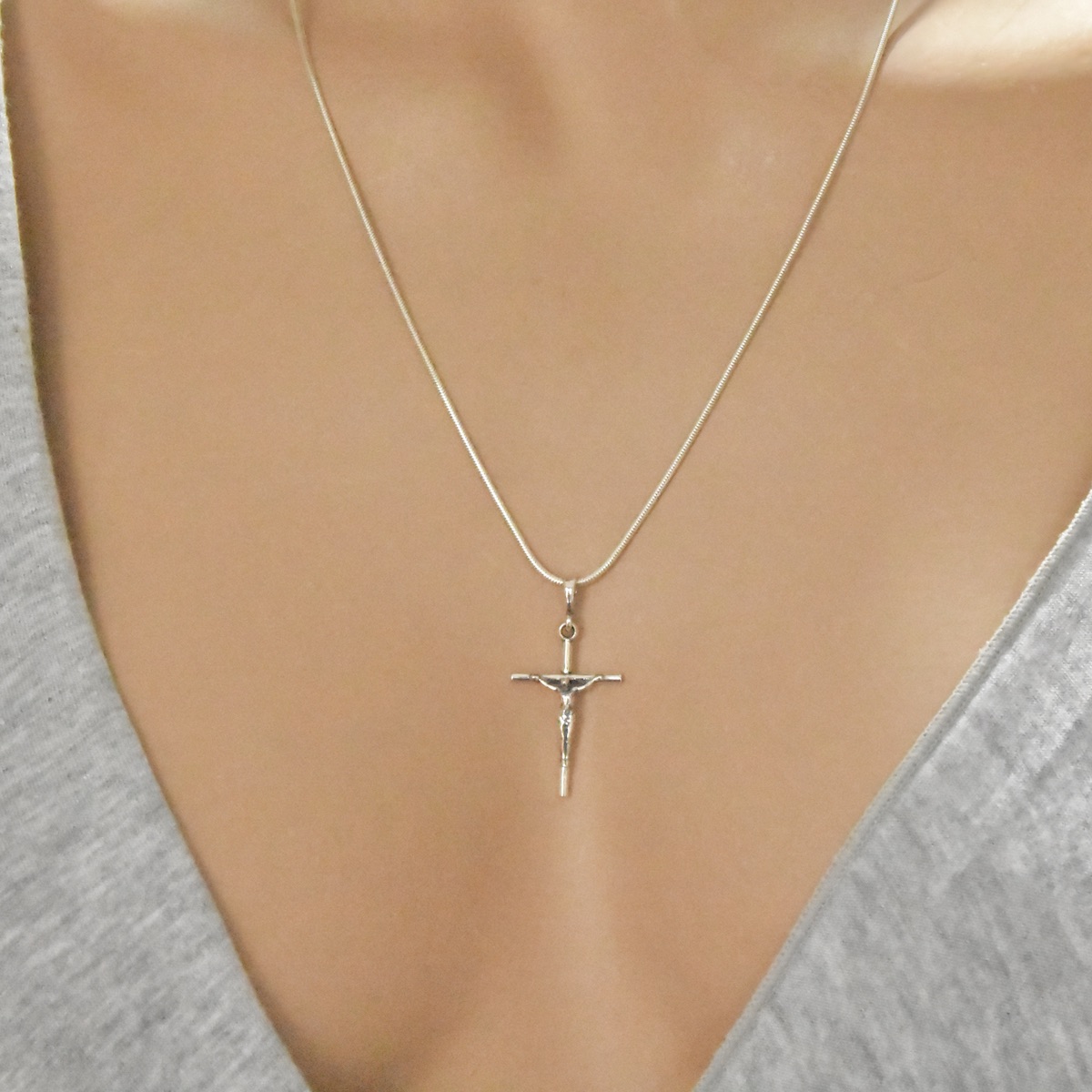 Cross Sterling Silver 925 Pendant Religious Spiritual Necklace Chain Charm Unisex Gift Present Jewelry - Image 5