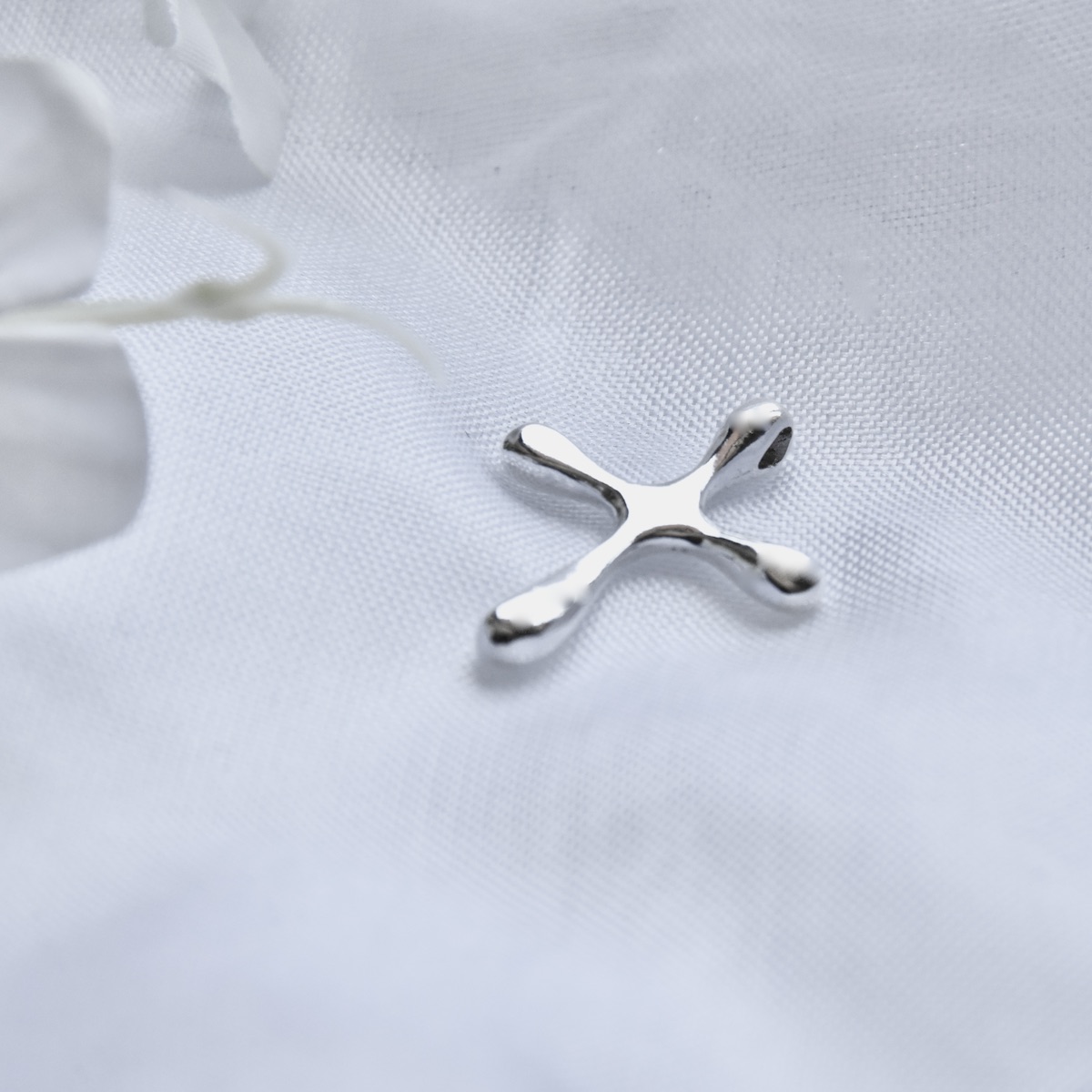 Modern Cross Sterling Silver 925 Pendant Religious Unisex Minimalist Necklace Charm Gift Present - Image 2