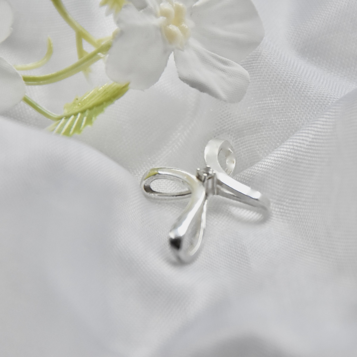 Cross Sterling Silver 925 Pendant Cubic Zirconia Gemstone CZ Necklace Charm Beautiful Design Religious Gift Present - Image 2