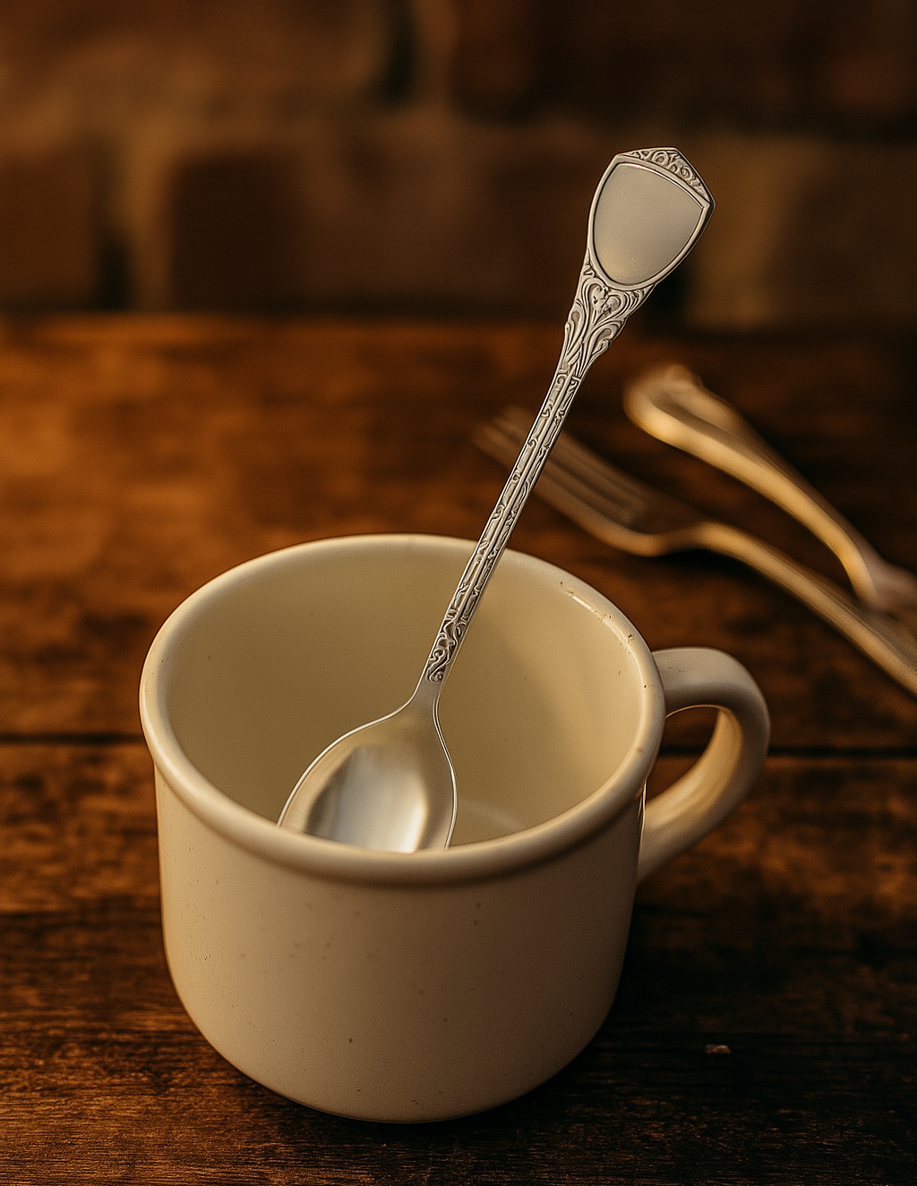 Sterling Silver Mini Spoon “Lazur” – Delicate Ornamental Design - Image 3