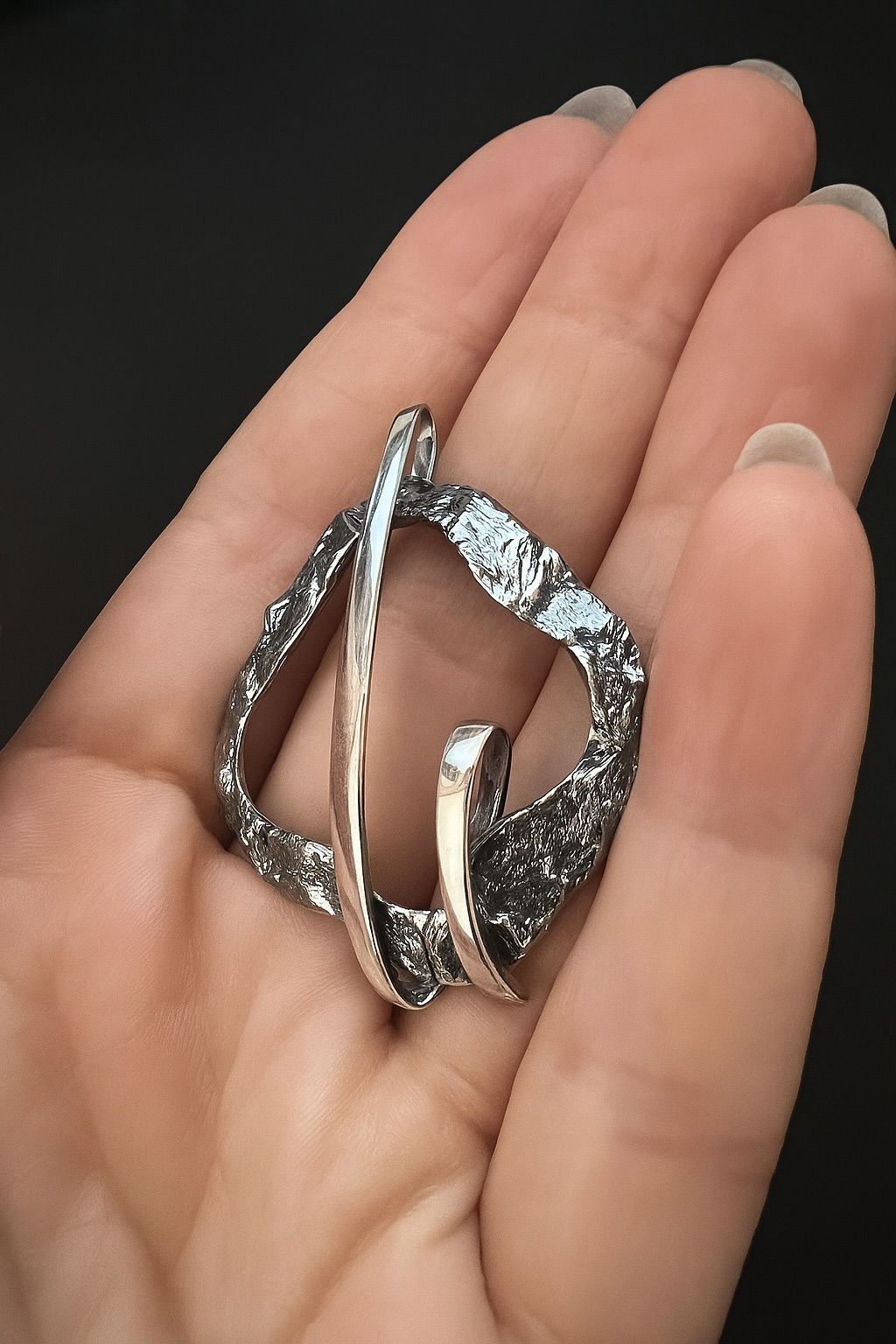 Pendant Oxidised Sterling Silver 925 Necklace Chain Charm Fashion Women Girl Jewellery Gift - Image 3