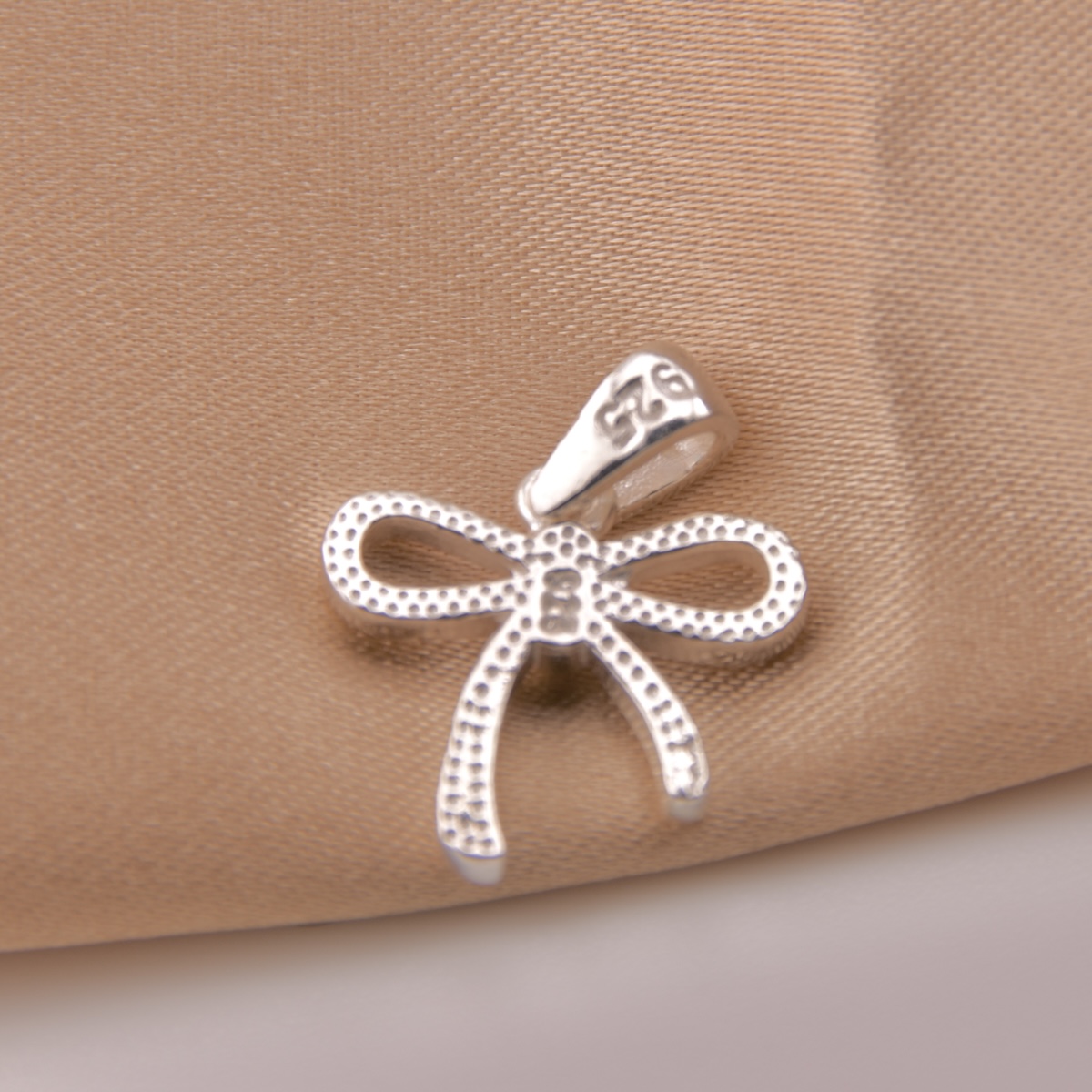 Bow Pendant Sterling Silver 925 Knot Necklace Chain Choker Dainty Ribbon Charm Elegant Handmade Jewelry - Image 4