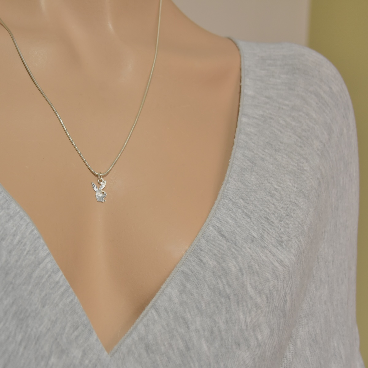 Playboy Pendant Sterling Silver 925 Minimalist Jewellery Bunny Rabbit Animal Necklace Charm Unisex Gift Present - Image 3