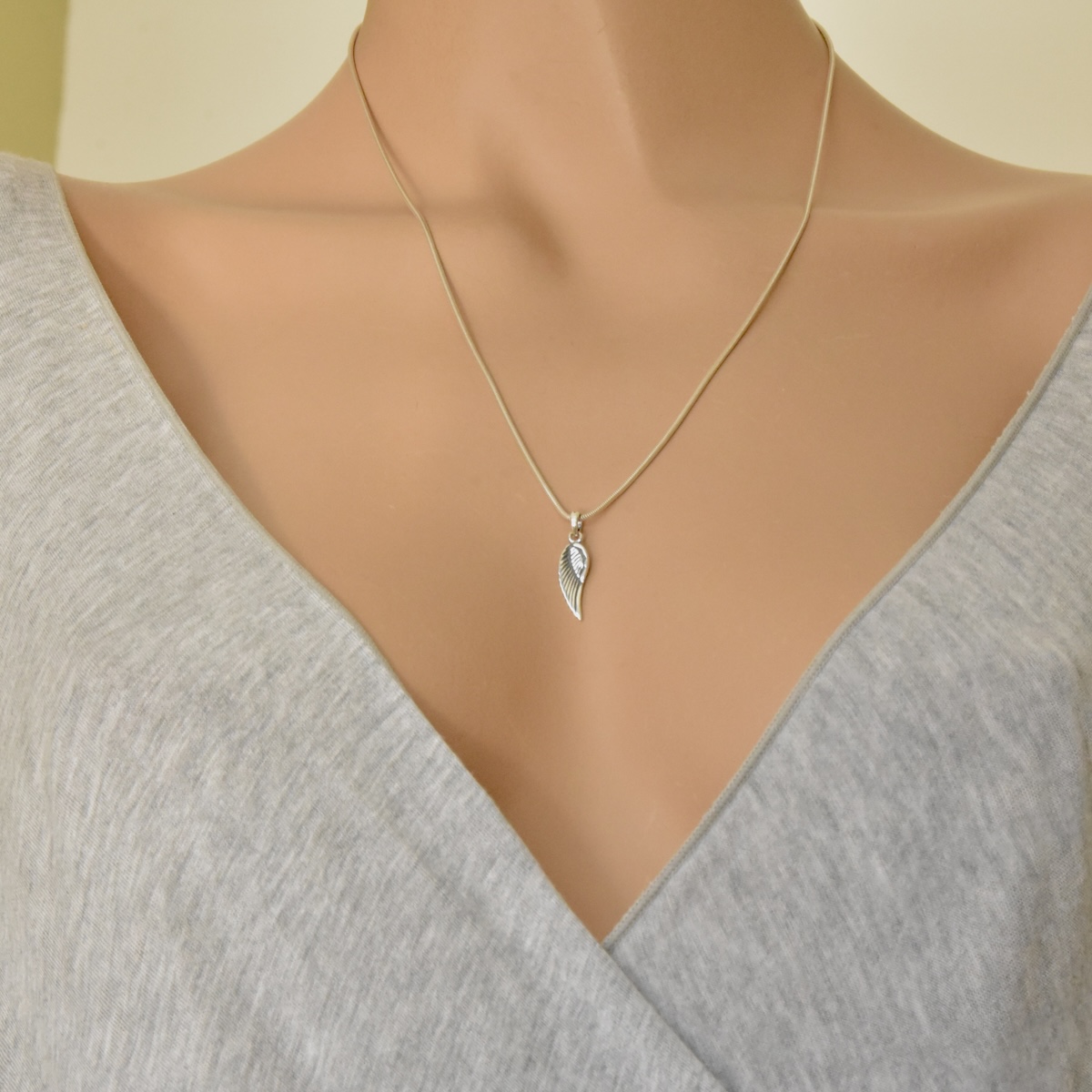 Angel Wing Pendant Sterling Silver .925 Feather Fairy Wing Guardian Angel Charm Protection Talisman Amulet Necklace Charm Jewellery Gift - Image 3