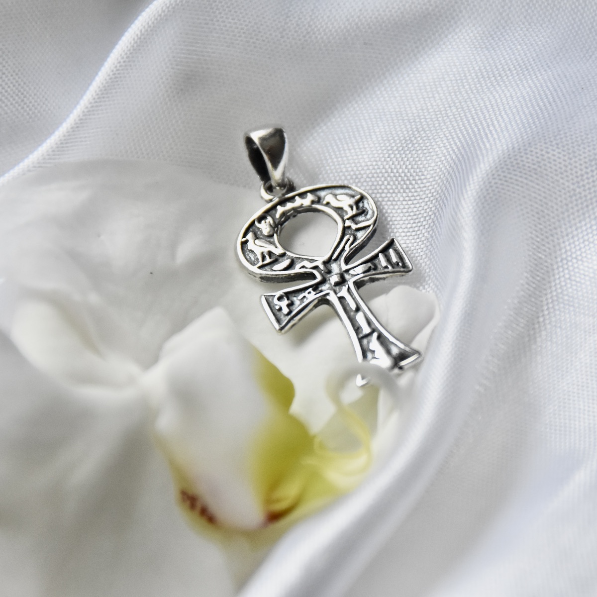 Ankh Key Pendant Sterling Silver 925 Symbol Cross Jewellery "Essence" - Image 2
