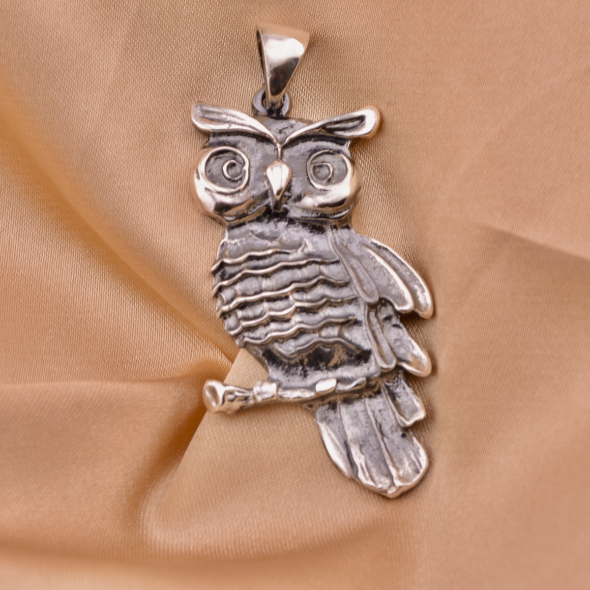 Owl Sterling Silver 925 Pendant Necklace Chain Large Charm Solid Jewellery Gift Accessory Gift Idea - Image 2
