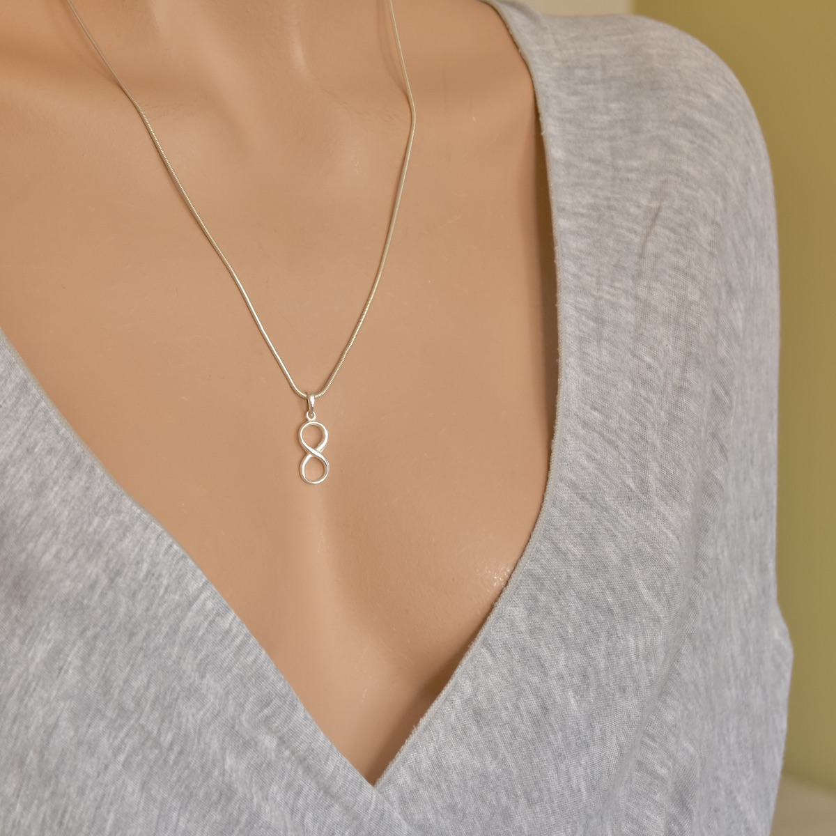 Infinity Pendant Sterling Silver 925 Friendship Eternal Love Charm Jewellery - Image 3