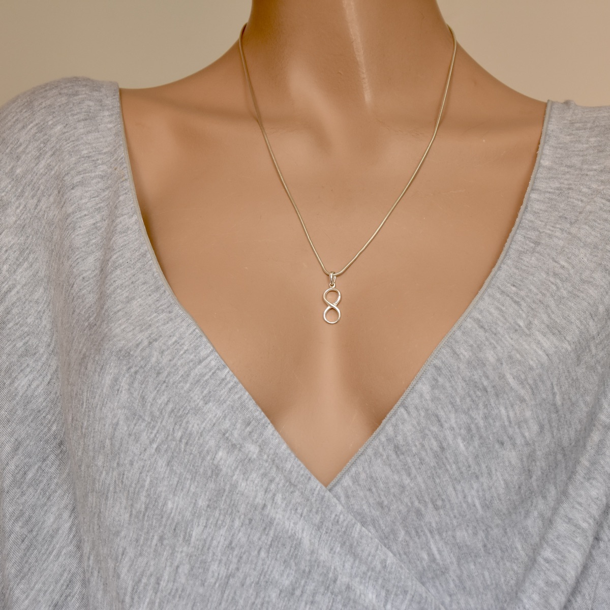 Infinity Pendant Sterling Silver 925 Friendship Eternal Love Charm Jewellery - Image 4