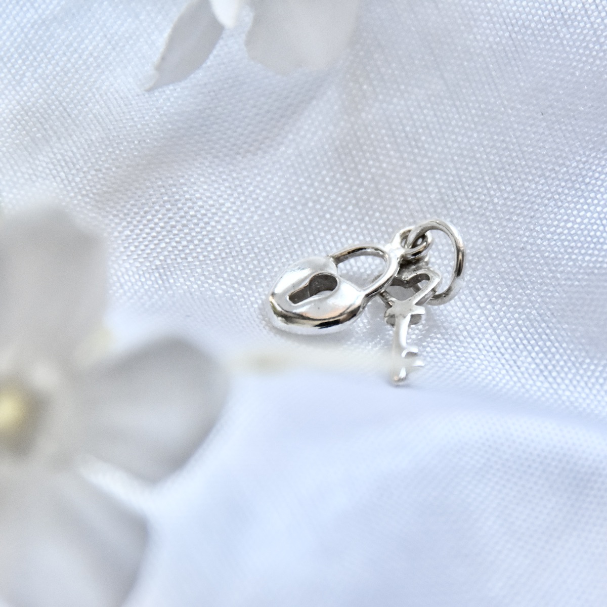 Key Love Padlock Small Pendant Sterling Silver .925 Heart Lock Charm Necklace Friendship Jewellery Gift Present - Image 2