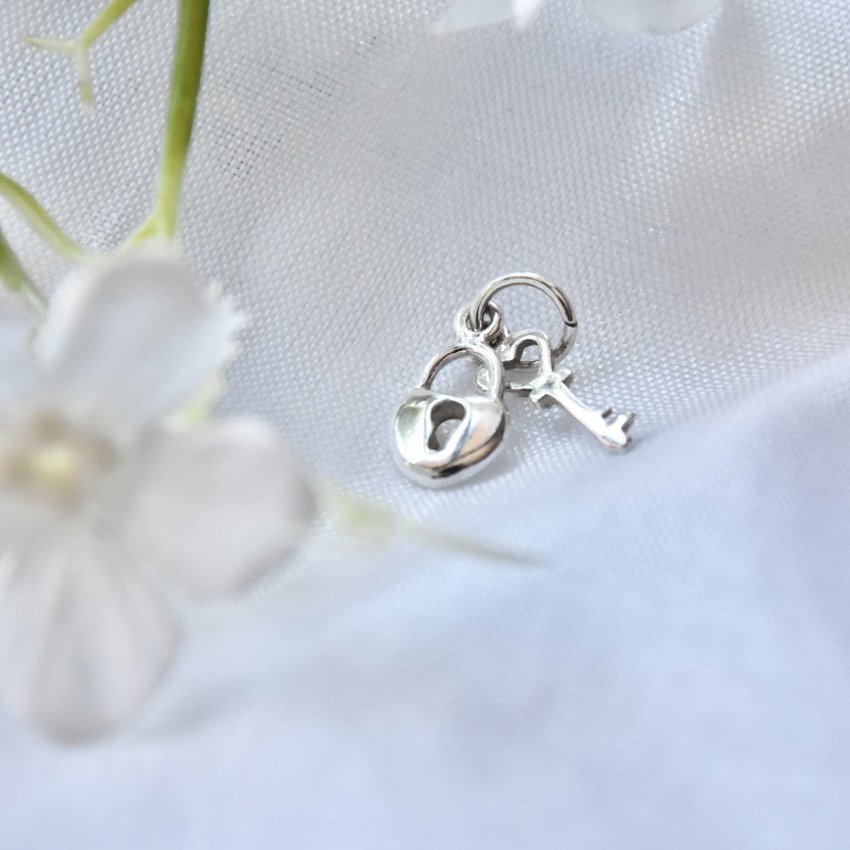 Key Love Padlock Small Pendant Sterling Silver .925 Heart Lock Charm Necklace Friendship Jewellery Gift Present - Image 3