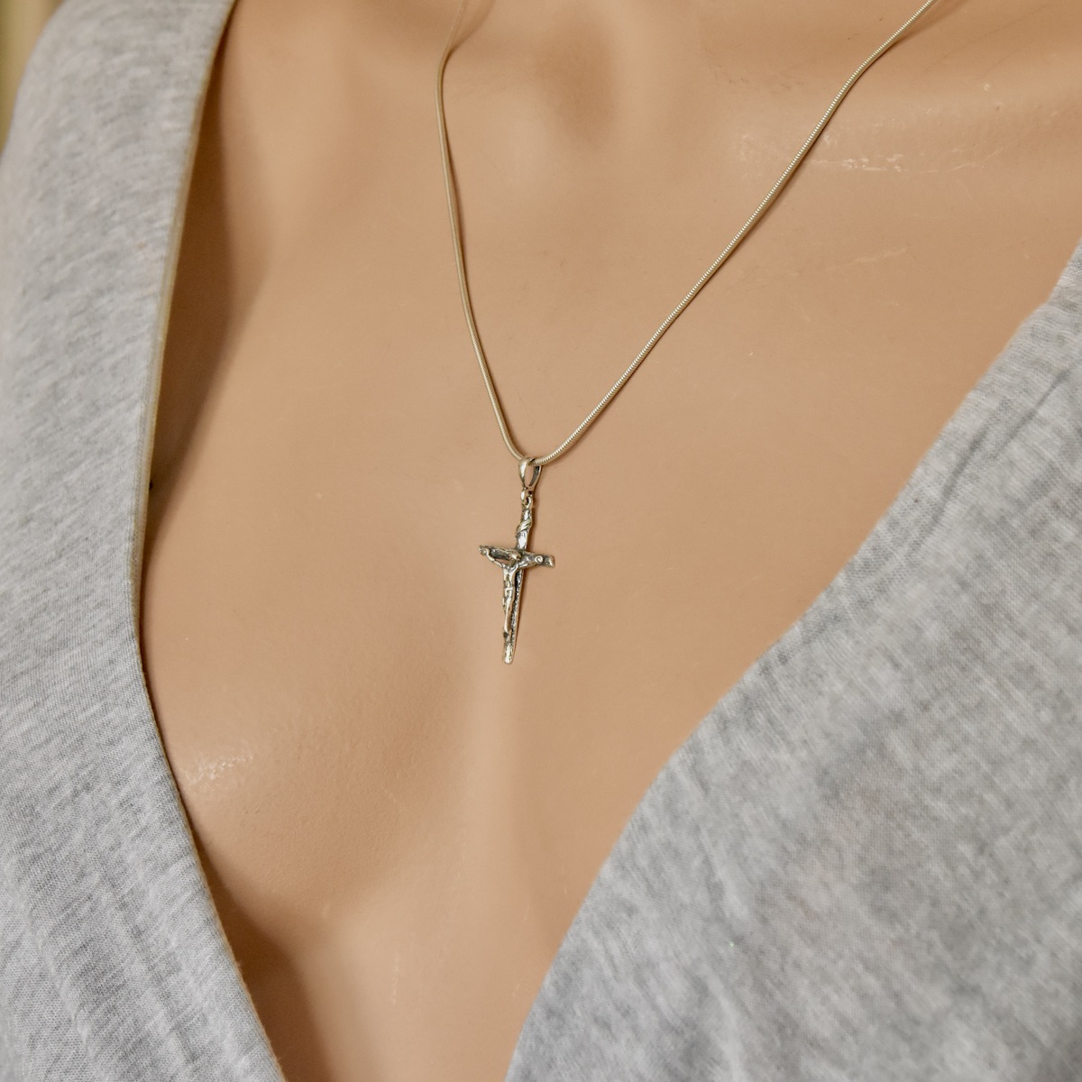 Jesus Christ Cross Sterling Silver 925 Pendant Traditional Crucifix Religious Christening Baptism Unisex Jewellery Gift Present - Image 5