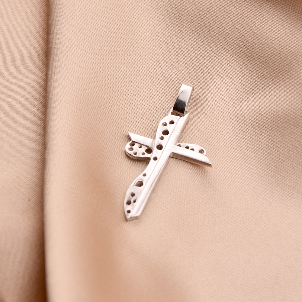 Modern Cross Sterling Silver 925 Pendant Necklace Chain Charm Unisex Jewellery Gift Idea - Image 2