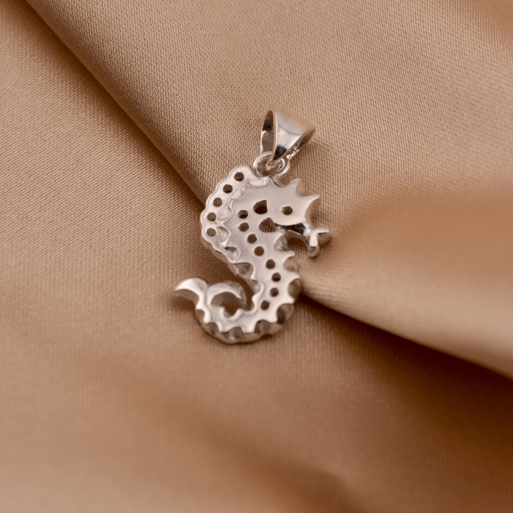 Seahorse Pendant Sterling Silver 925 Nautical Ocean Sea Necklace Chain Charm Unisex Jewellery Gift Idea - Image 2