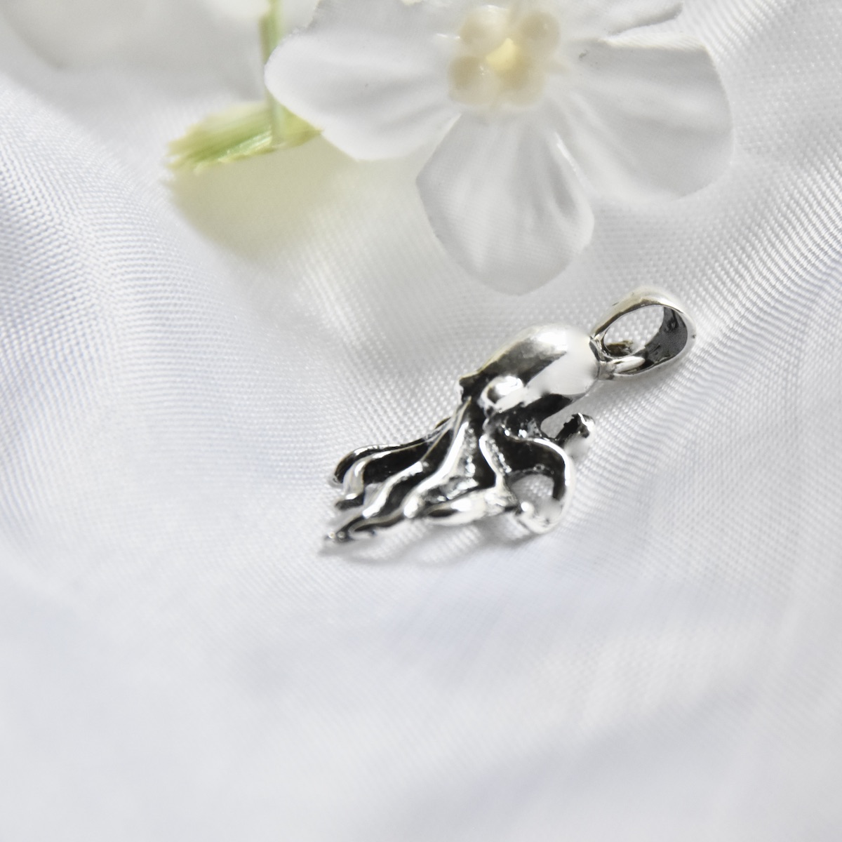 Octopus Pendant Sterling Silver 925 Sea Monster Seawater Charm Nautical Ocean Sea Jewelry Sailor Seaman Necklace Chain Unisex Gift Present - Image 5