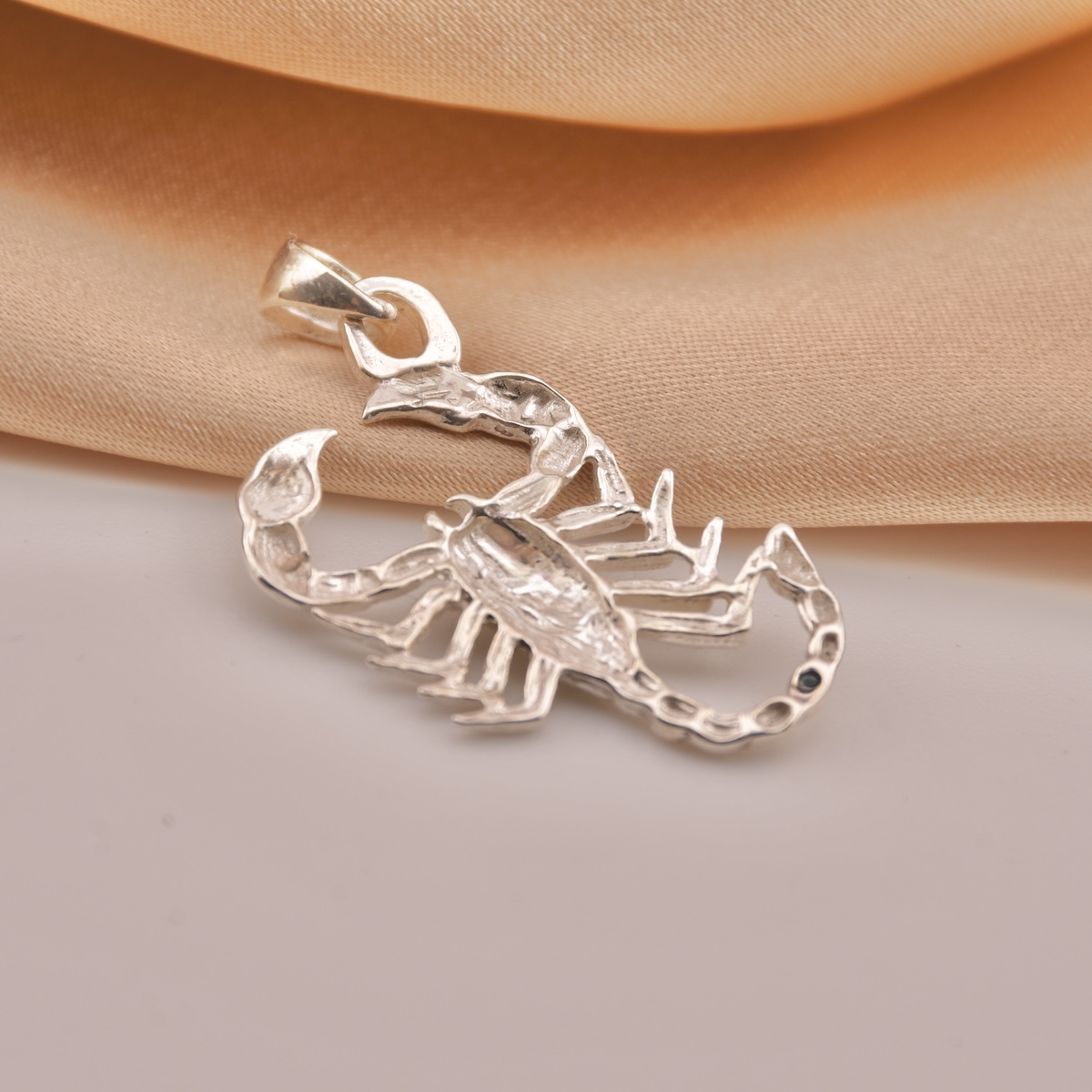 Sterling Silver 925 Scorpion Pendant Zodiac Horoscope Celestial Necklace Jewelry - Image 4