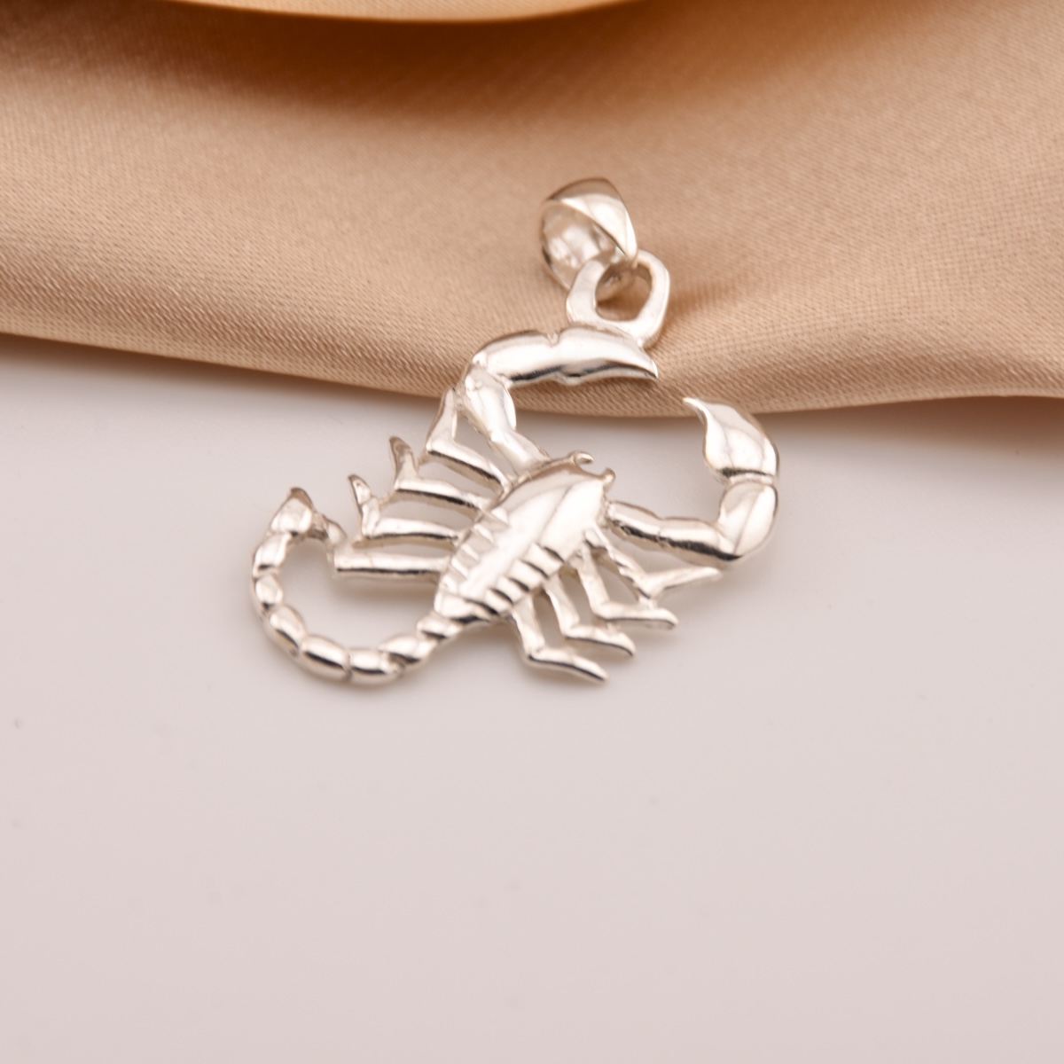 Sterling Silver 925 Scorpion Pendant Zodiac Horoscope Celestial Necklace Jewelry - Image 2