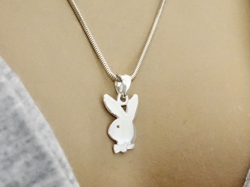 Playboy Pendant Sterling Silver 925 Bunny Minimalist Simple Jewellery Rabbit Animal Necklace Charm Unisex Gift Present - Image 4