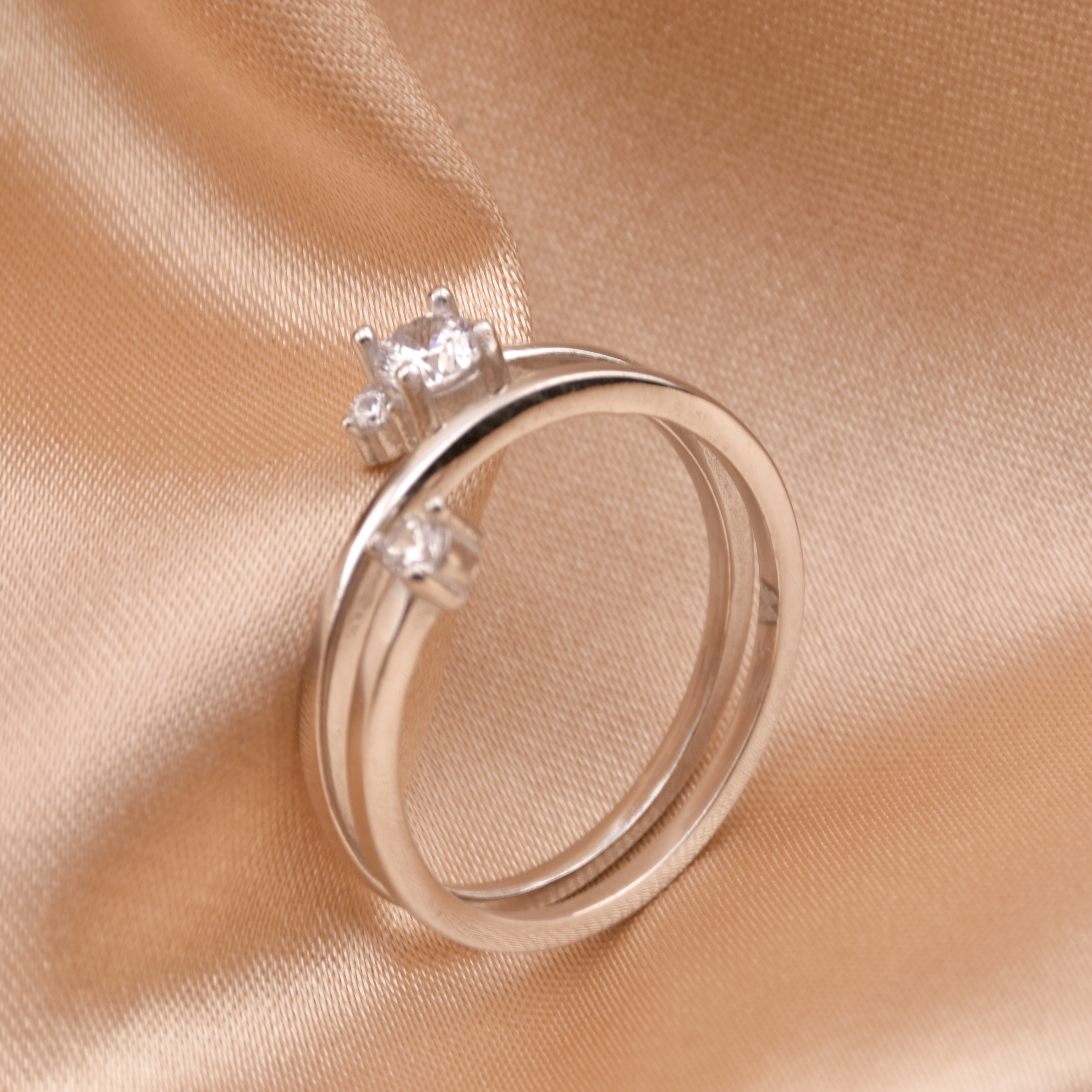 Sterling Silver 925 Ring CZ Cubic Zirconia Gemstone Jewellery - Image 2