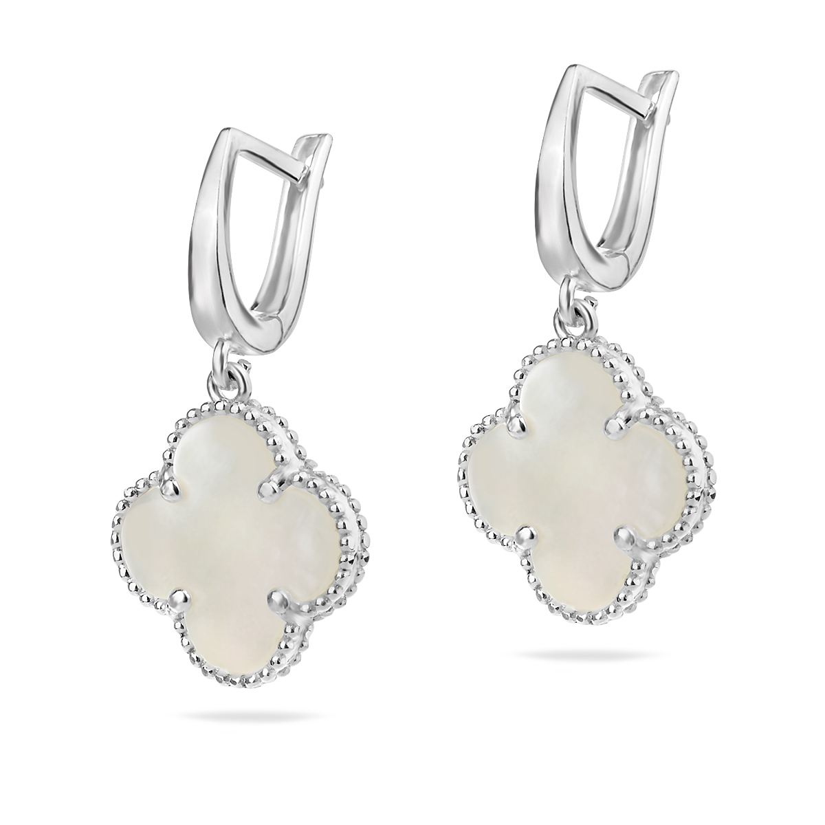 Mother of Pearl Earrings Sterling Silver 925 Dangle Drop Jewellery "Harmony Whisper"