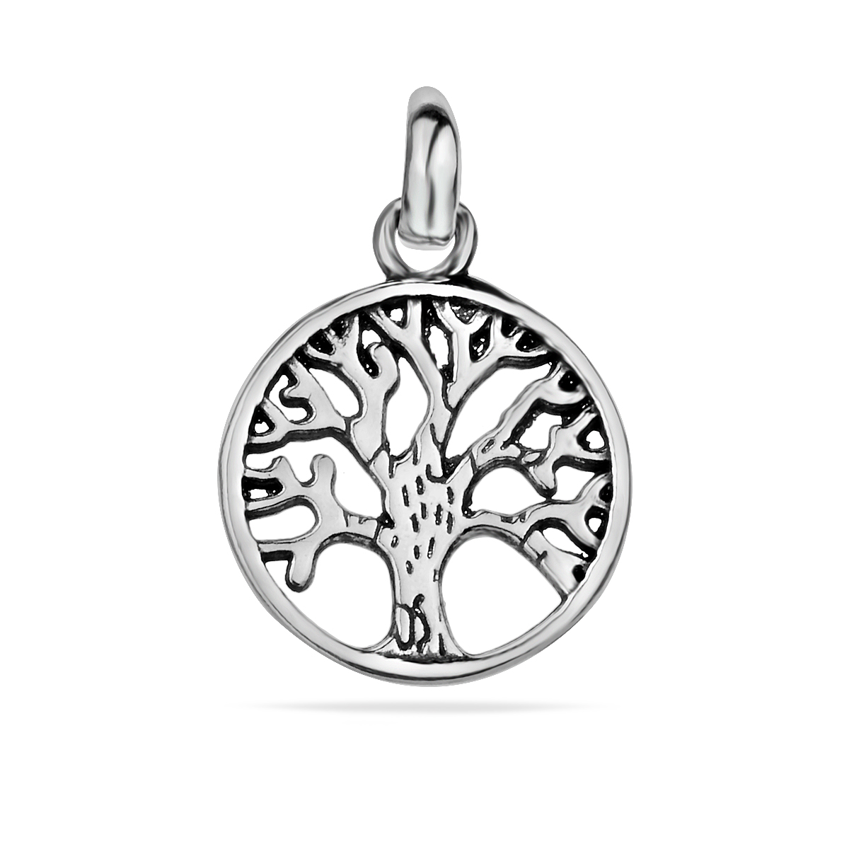 Small Tree of Life Sterling Silver 925 Necklace Pendant Charm