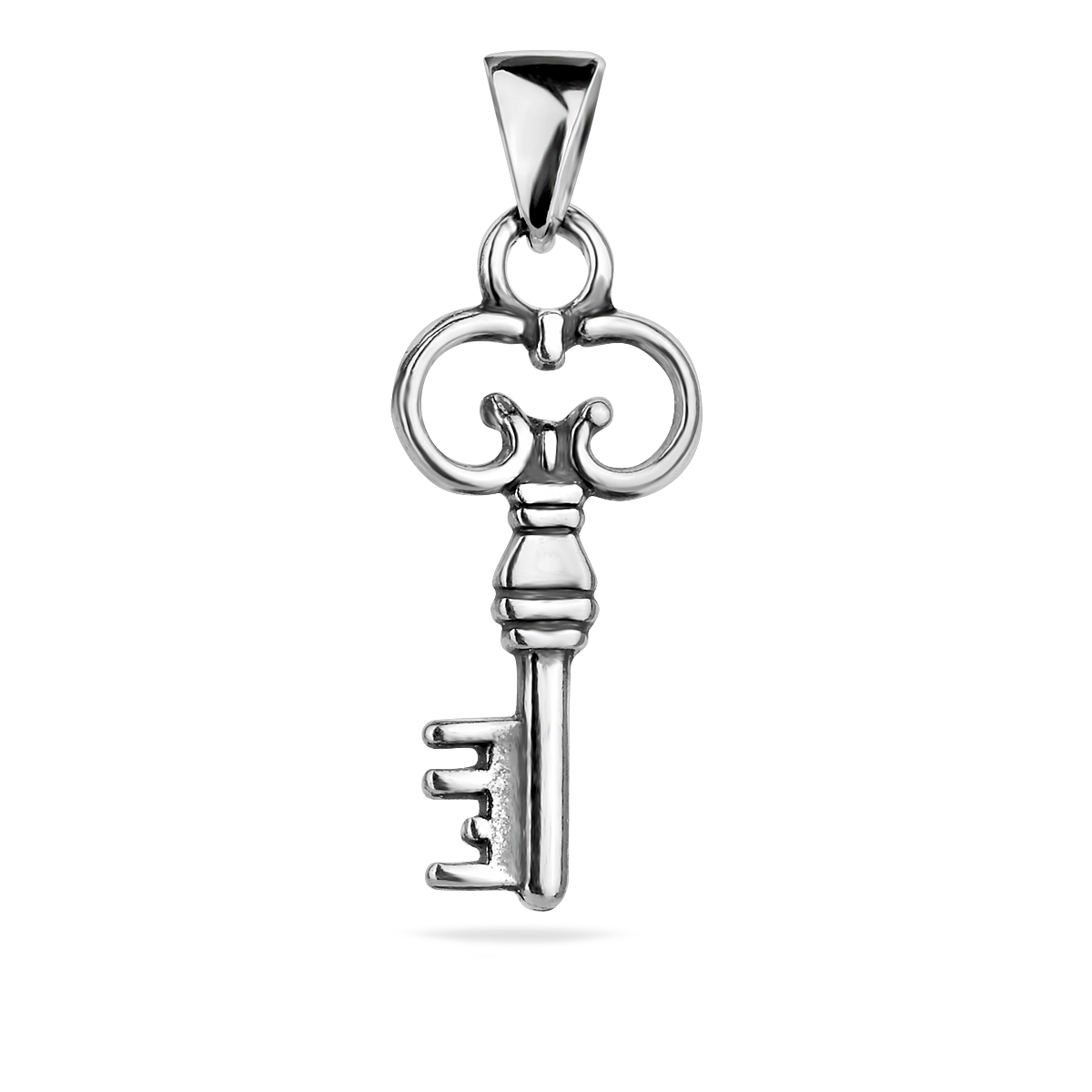 Key Pendant Sterling Silver 925 Delicate Charm Bracelet Necklace Jewellery Women Girl Kids Gift Present Idea