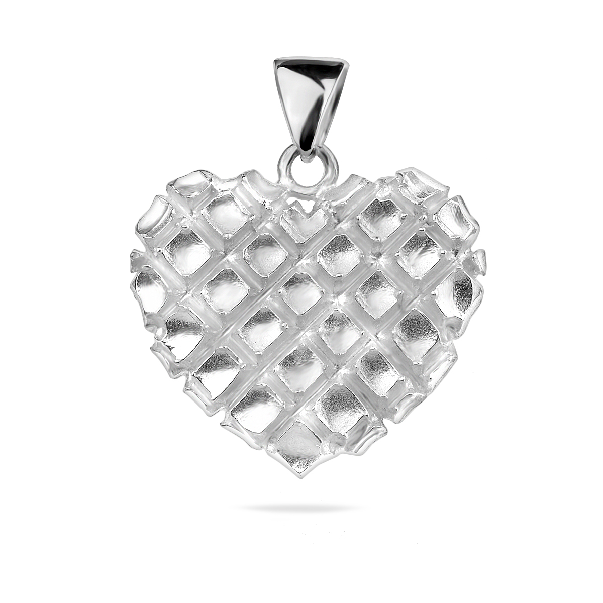 Heart Pendant Sterling Silver 925 Love Large Charm Necklace Ladies Women Girl Jewellery Gift Saint Valentinte Gift