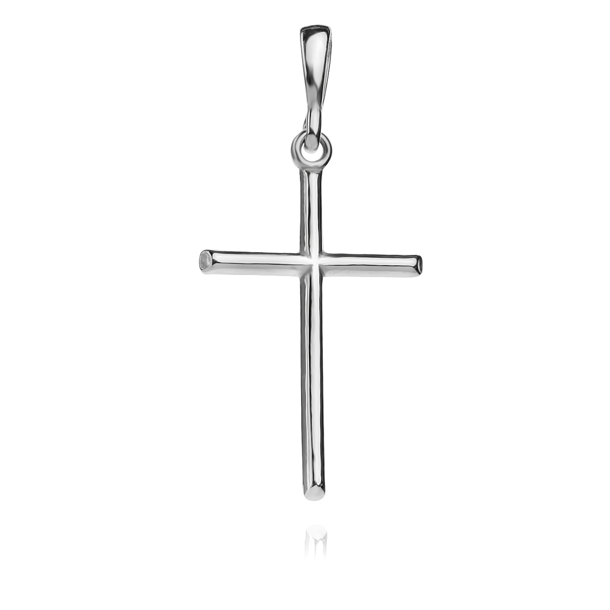 Sterling Silver 925 Cross Pendant Necklace Minimalist Unisex Jewellery