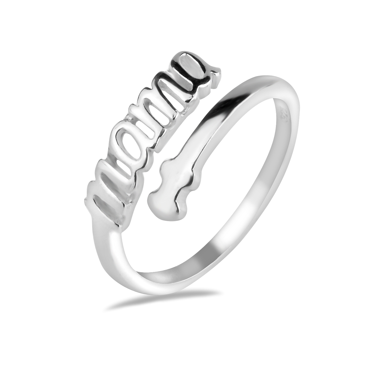 Dainty Mama Ring Sterling Ring 925 Adjustable Jewelry Minimalist Design Mother's Day Birthday Anniversary Women Gift Present