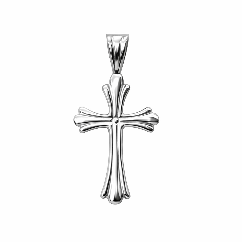 Sterling Silver 925 Cross Pendant "Serenity"