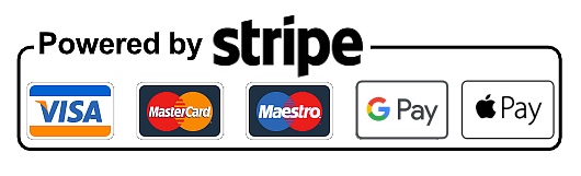 Accepted payment methods: Apple Pay, Google Pay, VISA, American Express, Mastercard
